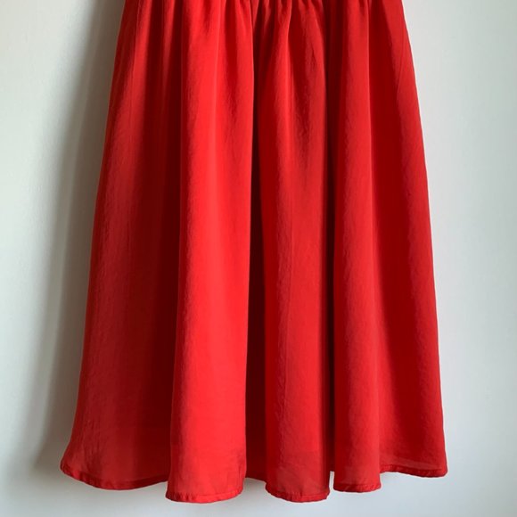 H&M Women’s Reddish Orange Spaghetti Strap Dress Size 0 (GUC) - Picture 4 of 16
